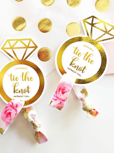 Wedding Proposal Gift - I Couldn't Tie the Knot Without You Hair Tie