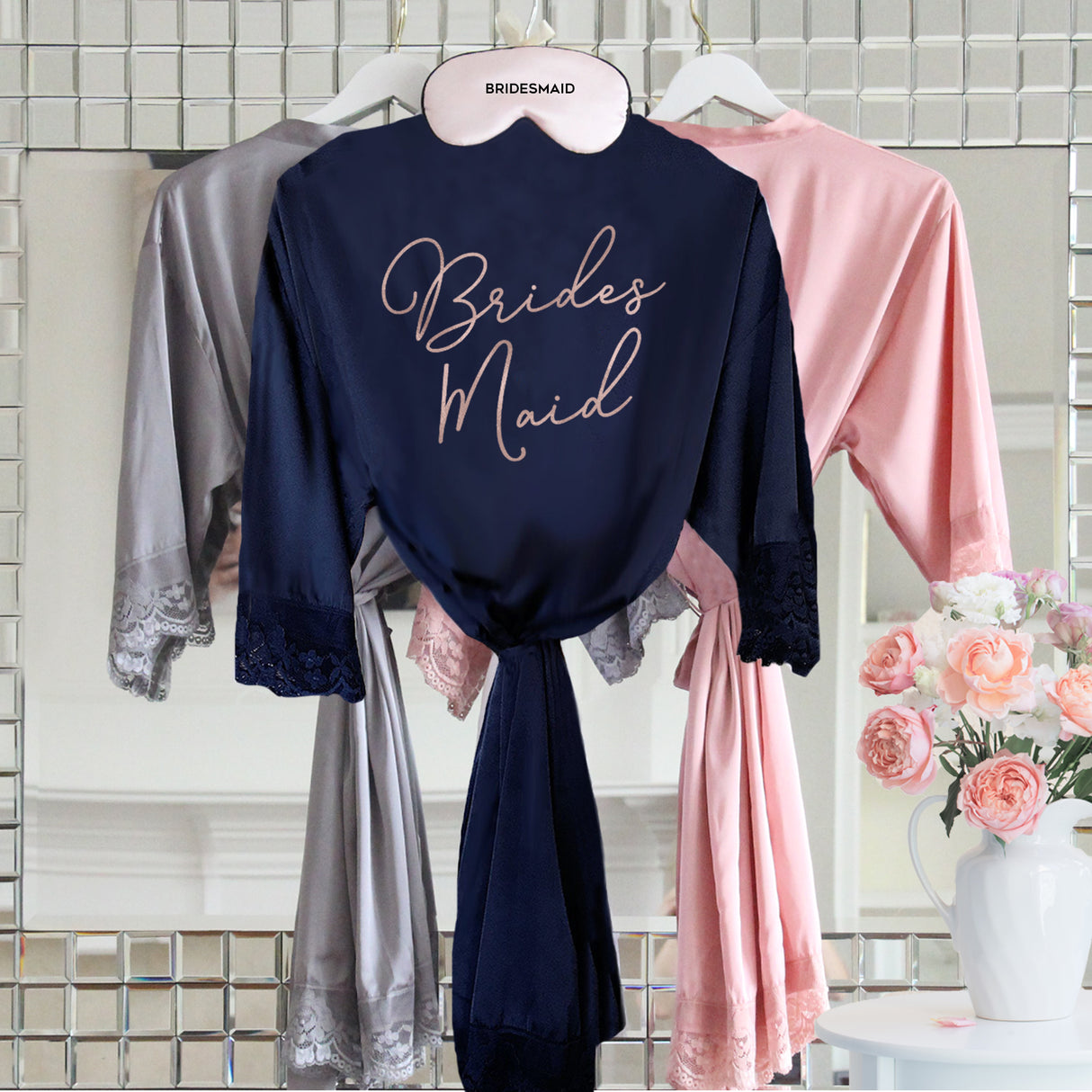 Satin and Lace Bridesmaid Robes