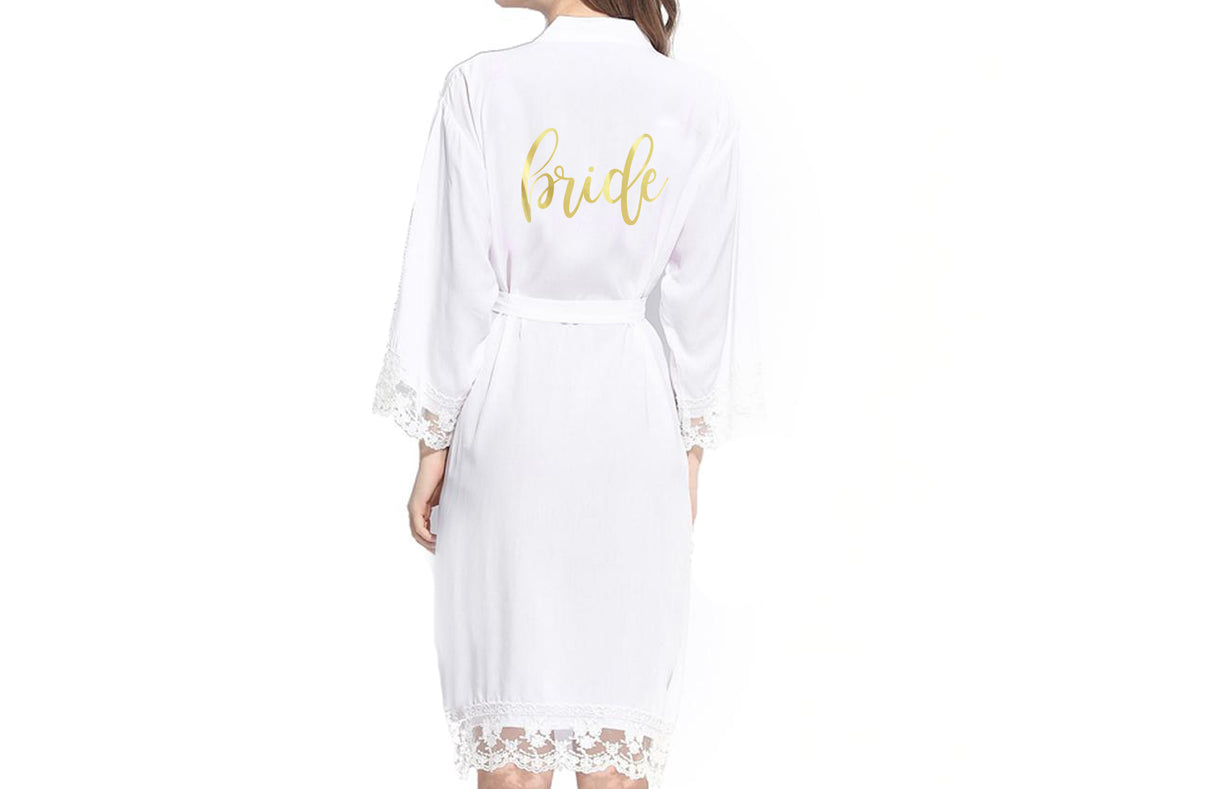 Bridal Party Cotton Lace Robes
