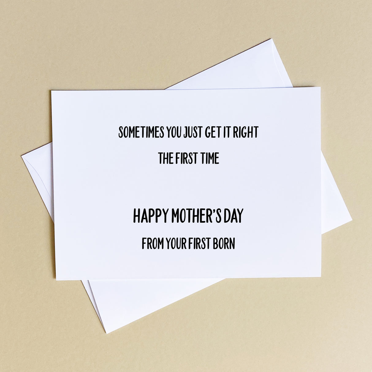 First Born Mother's Day Card