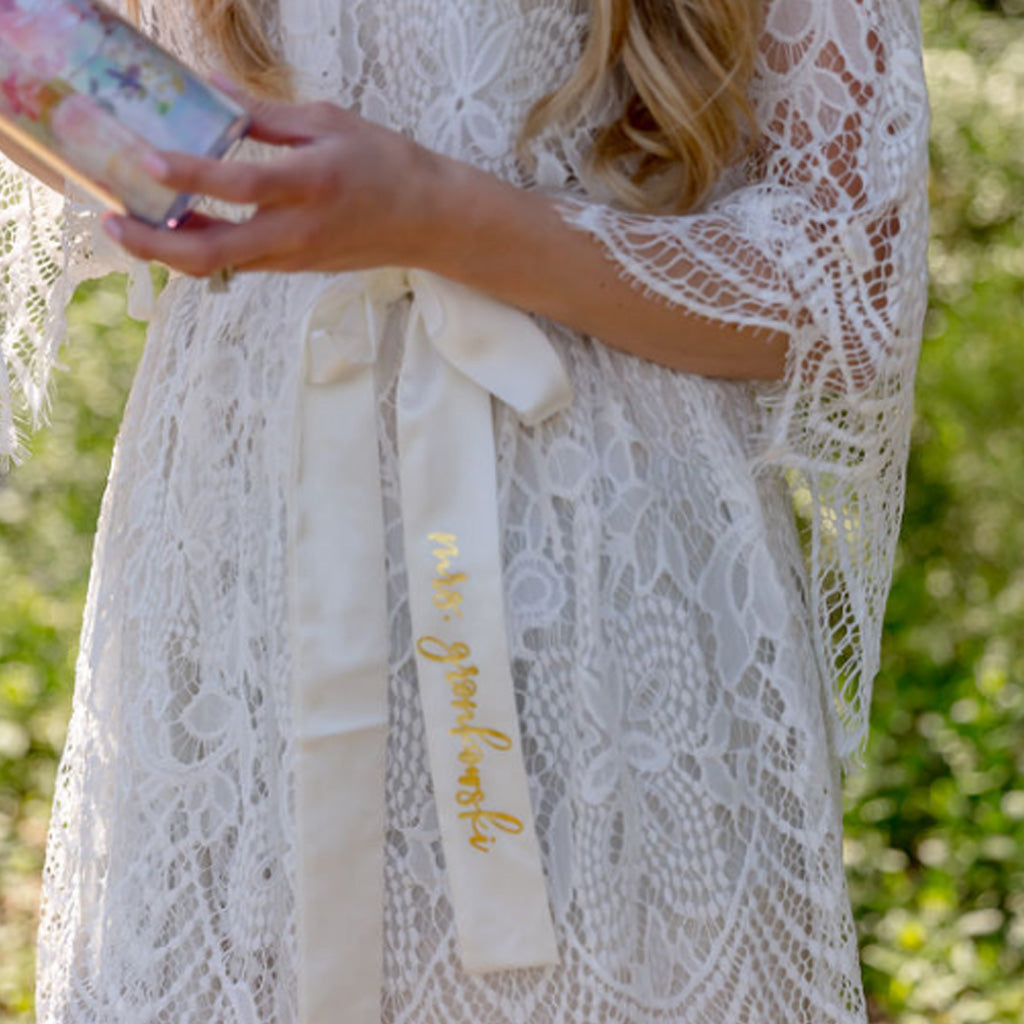 Full Lace Bridal Robe