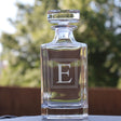 Single Letter Monogram Glass Decanter