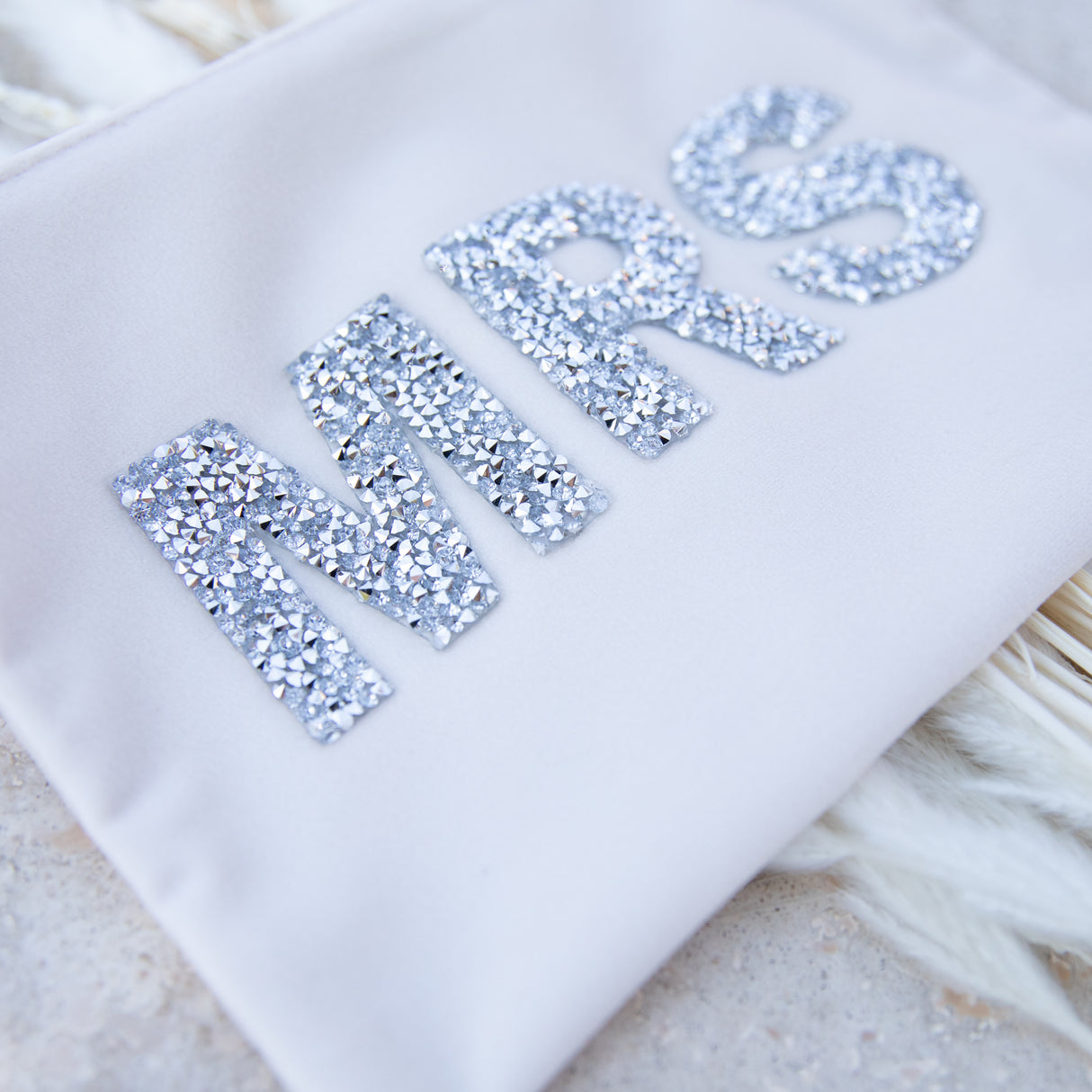 Rhinestone Mrs Makeup Bag