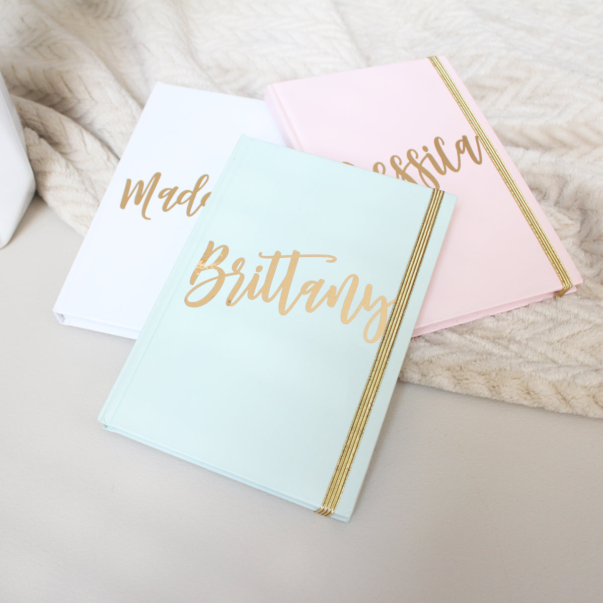 Personalized Journal - Gold Script Name