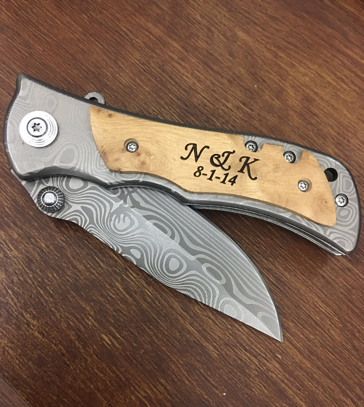 pocket knife monogram
