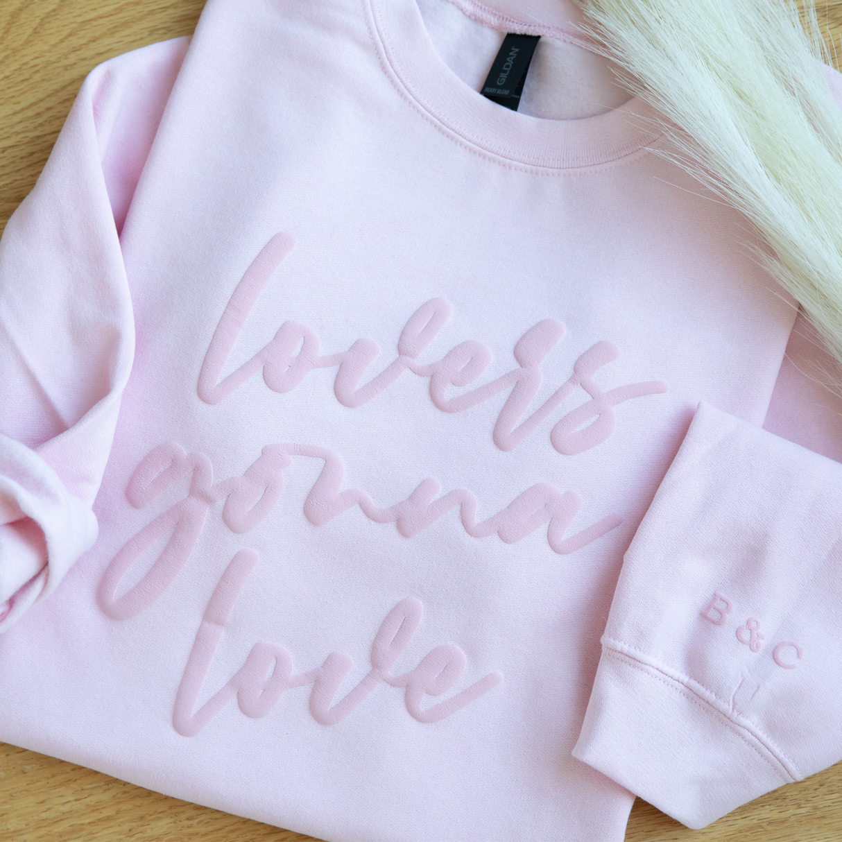 Monogrammed 'Lovers Gonna Love' Crewneck Sweatshirt