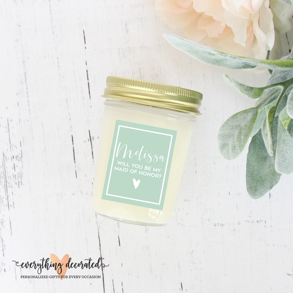 Bridesmaid Proposal Candle