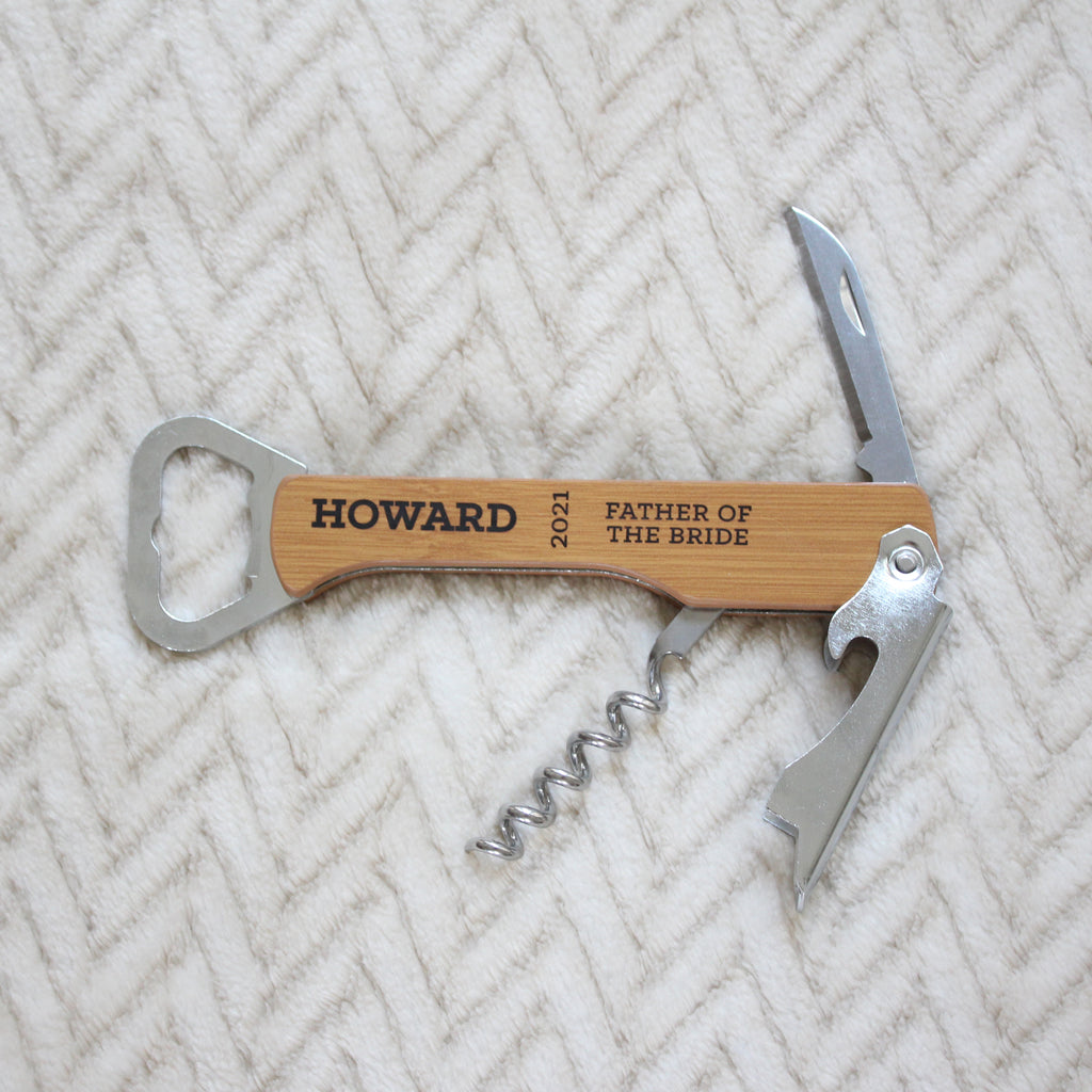 Father of the Bride and Groom Bottle Opener