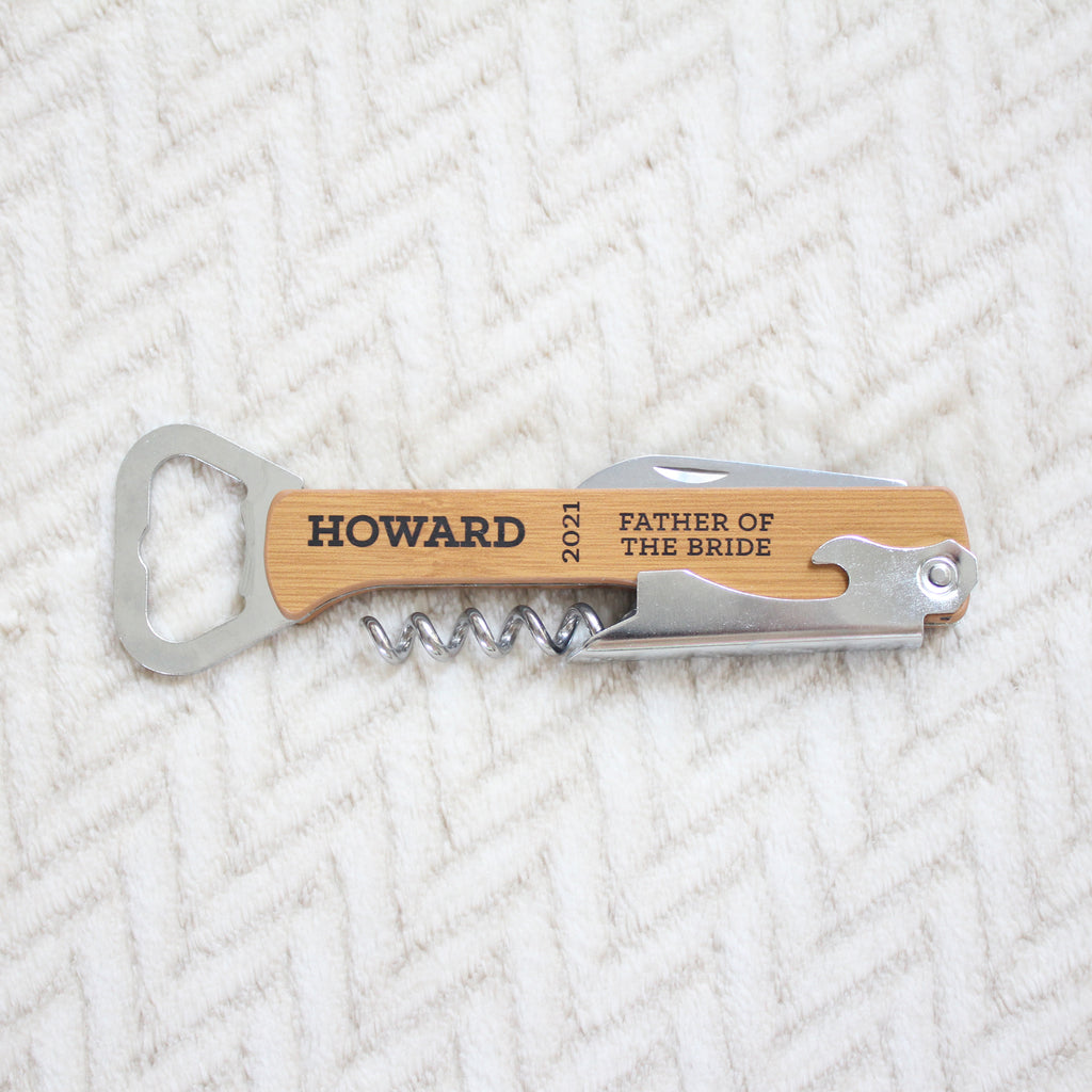 Father of the Bride and Groom Bottle Opener