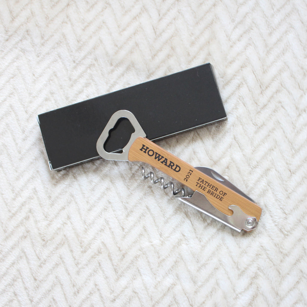 Father of the Bride and Groom Bottle Opener
