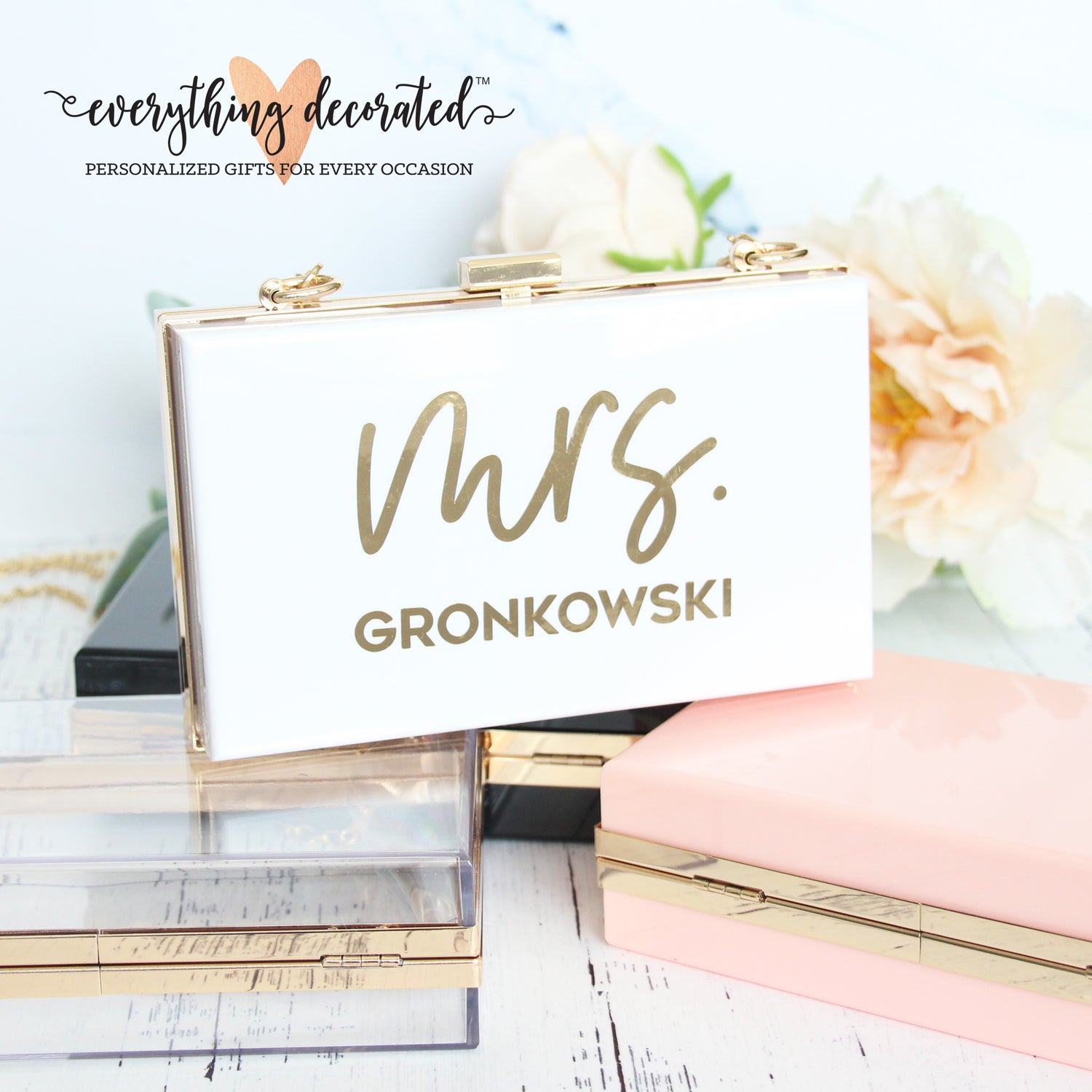 Personalized Acrylic Purse