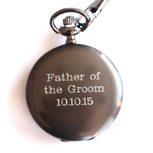 Father of the Groom Gift Pocket Watch