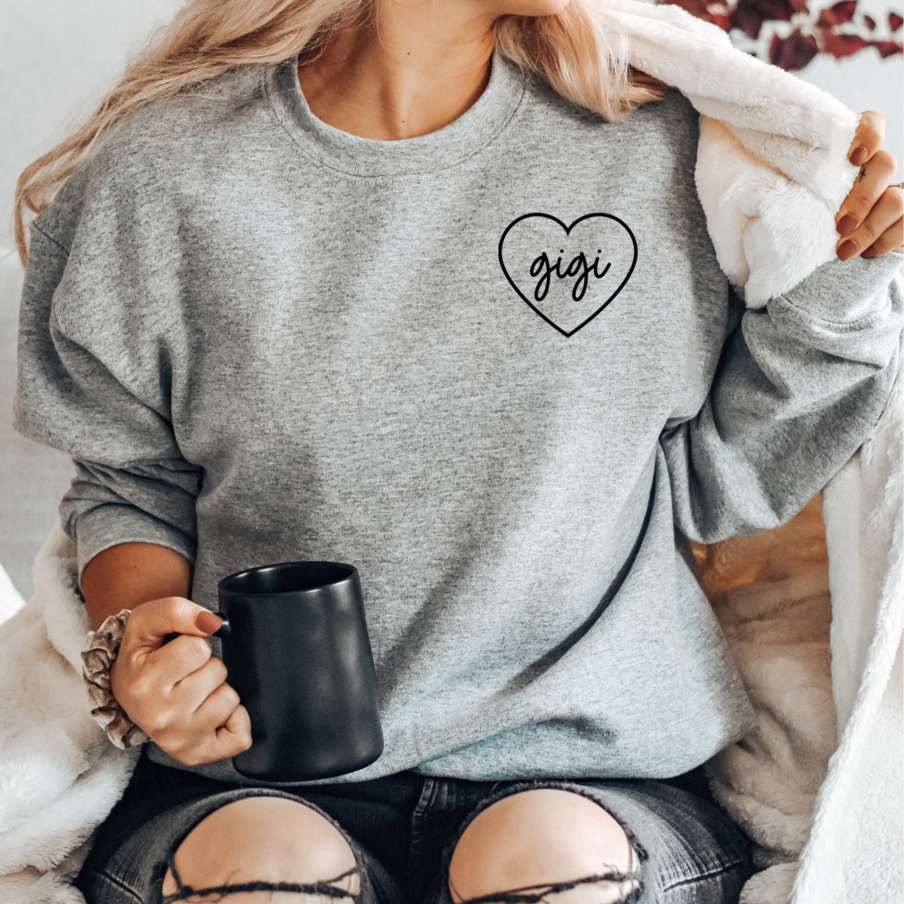 Grandma sweatshirt with names deals