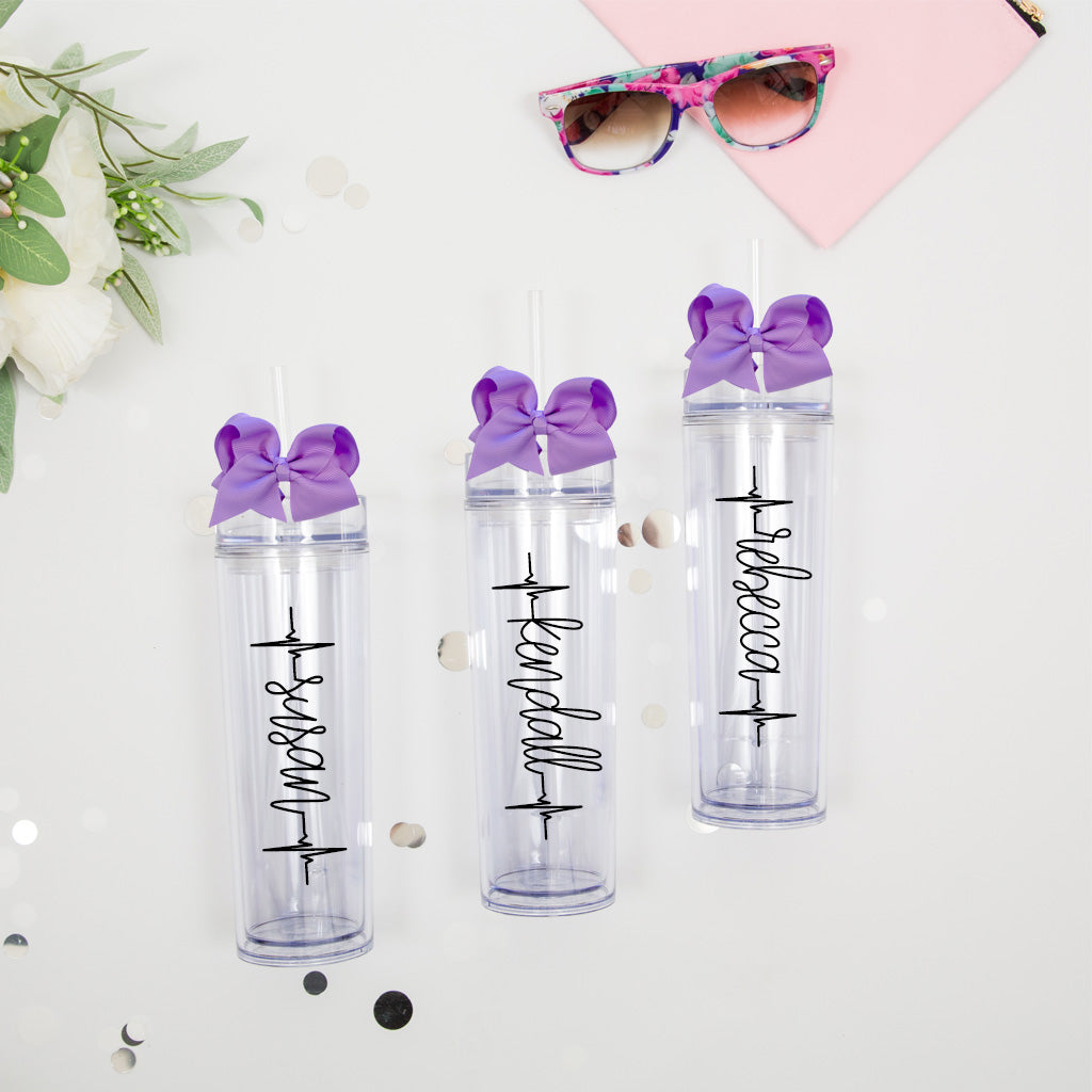 Personalized Nurse Tumbler, Nurse Gift, Skinny Tumbler With Straw