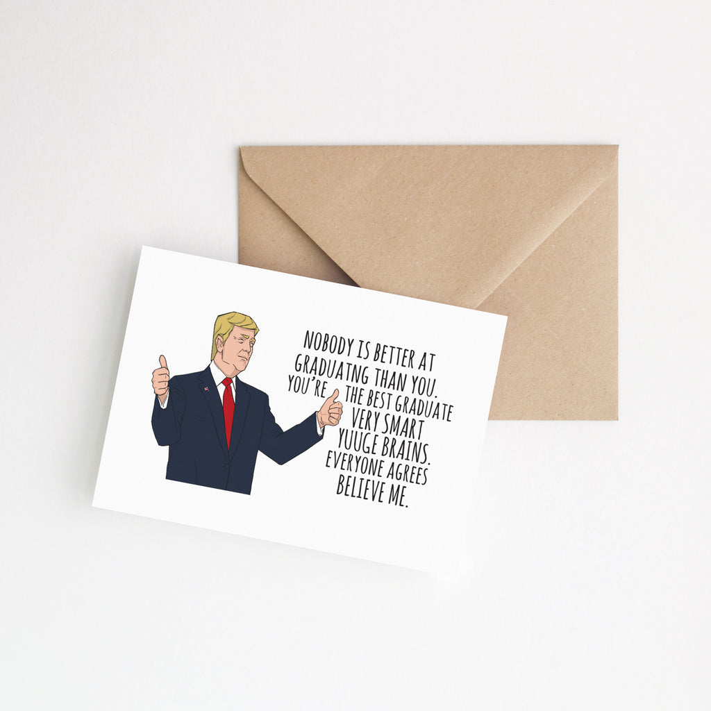 Funny Trump Graduation Card