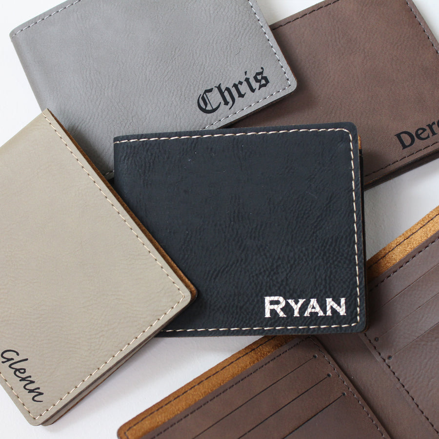 Personalized Slim Bi Fold Wallets – Everything Decorated