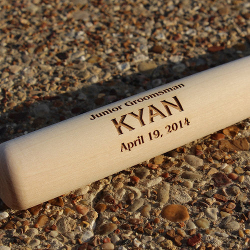 Engraved Mini Baseball Bat Jr. Groomsman Gift