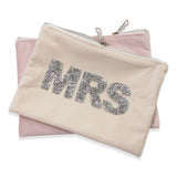 Rhinestone Mrs Makeup Bag