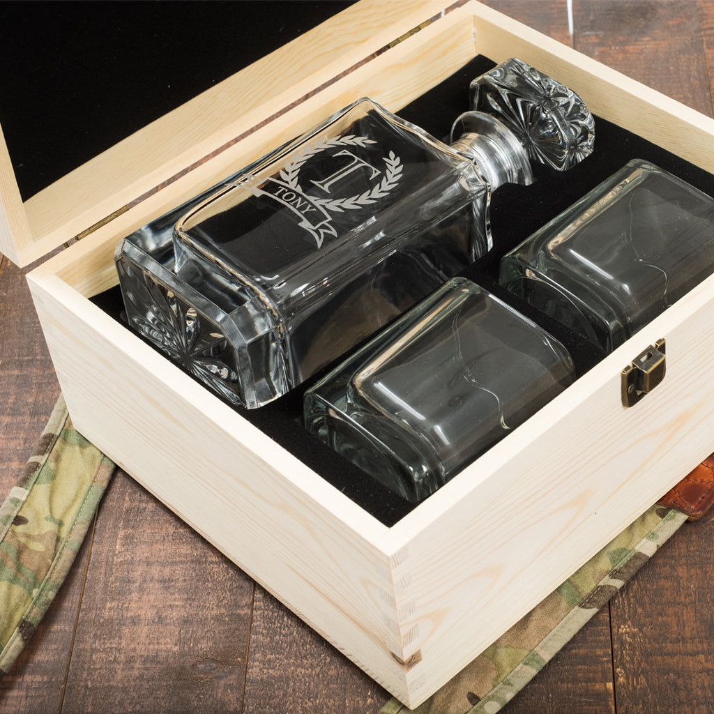 Personalized Decanter Gift Box Set