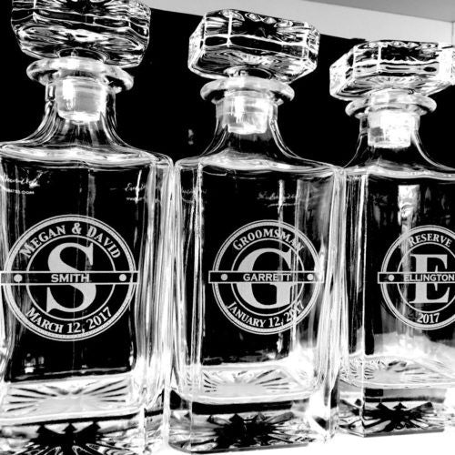 Personalized Whiskey Decanters 