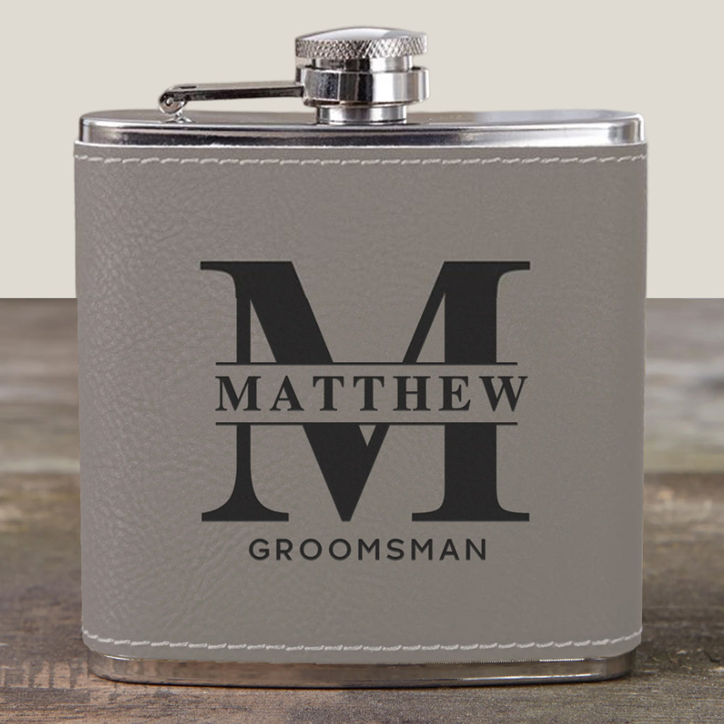 Groomsmen Personalized Flask