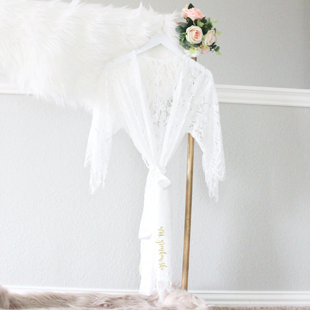Full Lace Bridal Robe