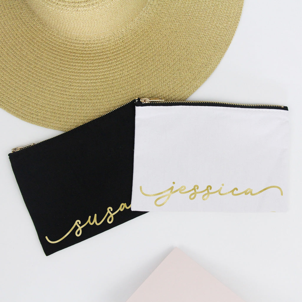 Personalized Monogram Makeup Bag