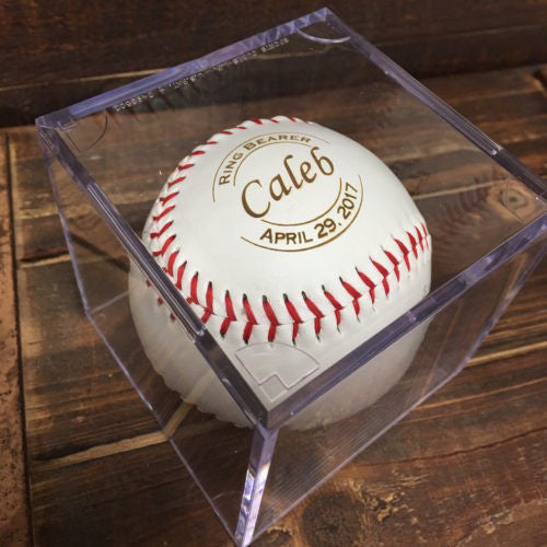 Baseball wedding deals ring holder