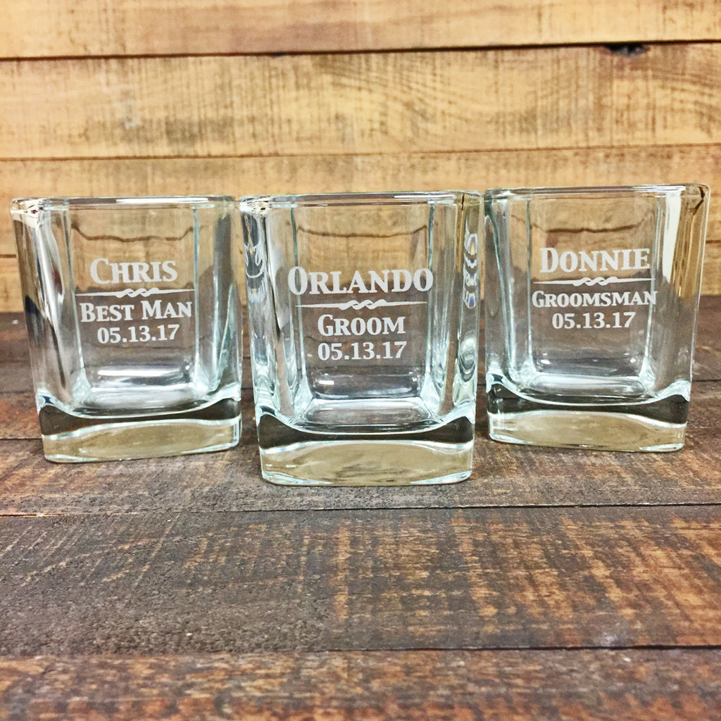 engraved whiskey glasses