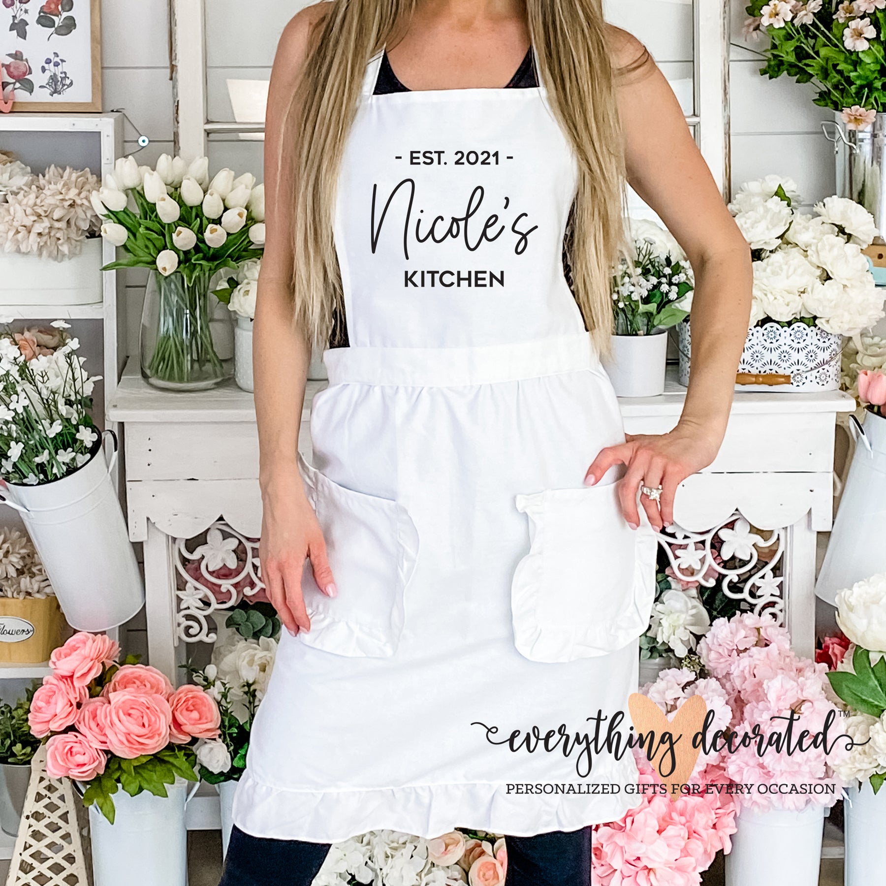 Mommy & Me Sweet Roses Apron Set