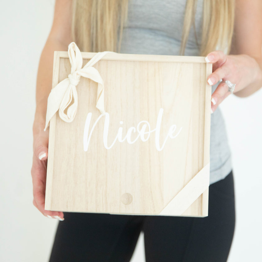 Personalized Wood Box Everything Decorated